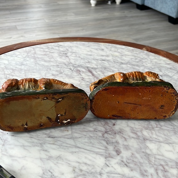 Vintage chalkware sheep bookends - Picture 7 of 14